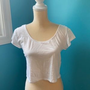 White Crop top